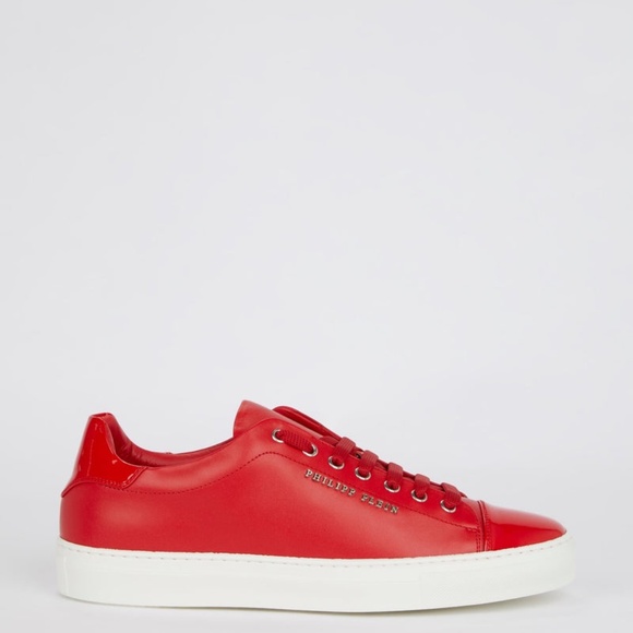 Philipp Plein “The Plein Original” Red Leather Sneakers – 9.5 - Picture 7 of 7